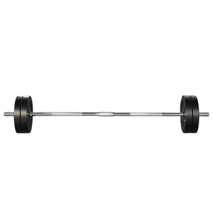 Everfit 48kg Barbell Set Weight Plates Bar Lifting Bench 168cm.