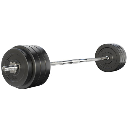Everfit 78kg Barbell Set Weight Plates Bar Lifting Bench 168cm.