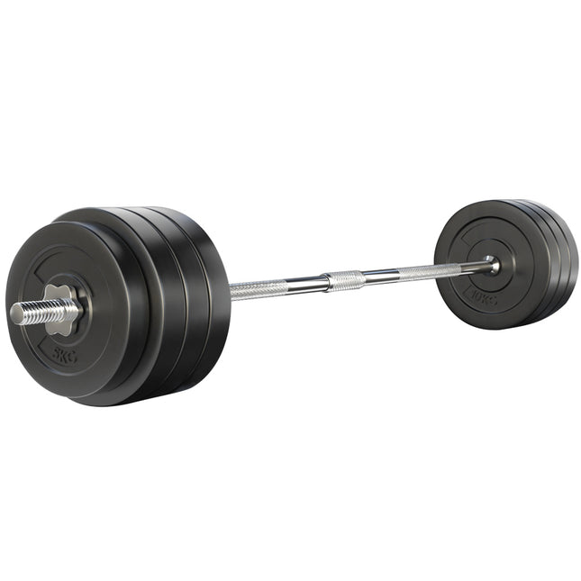 Everfit 78kg Barbell Set Weight Plates Bar Lifting Bench 168cm.