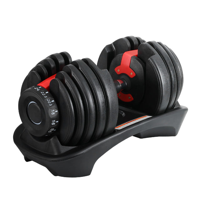 Everfit 24kg Dumbbells Adjustable Dumbbell Weight Plates Home Gym.