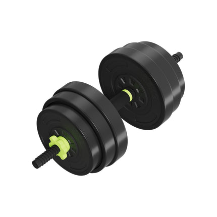 Everfit 25kg Adjustable Dumbbells Set Kettle Bell Weight Plates Barbells Gym.
