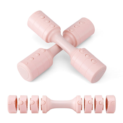 Everfit 2x2.5kg Adjustable Dumbbell Set Weights Set 4-in-1 Home Gym Workout Strength Training.