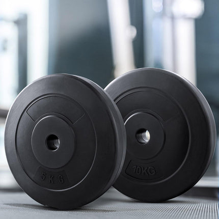 Everfit 50kg Barbell Weight Plates Standard Home Gym Press Fitness Exercise.