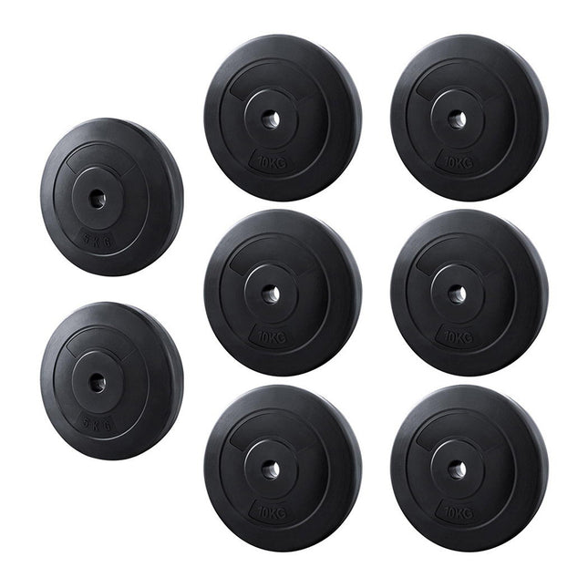 Everfit 70kg Barbell Weight Plates Standard Home Gym Press Fitness Exercise.