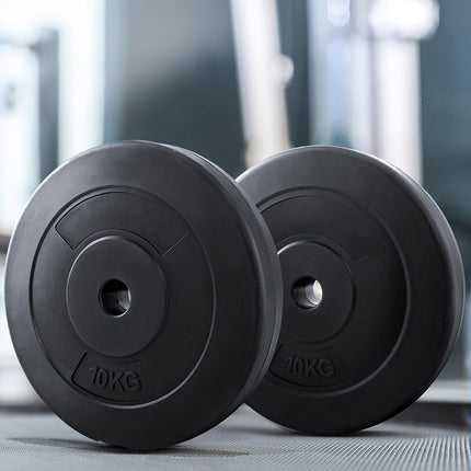 Everfit 80kg Barbell Weight Plates Standard Home Gym Press Fitness Exercise.