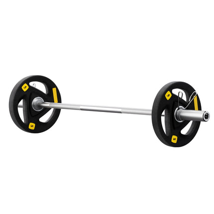 Everfit Barbells Set 16kg 120cm Dumbbells Barbells Plate Weight Lifting Home Gym.