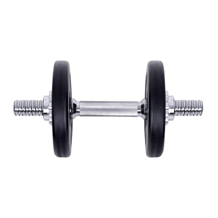Everfit 10kg Dumbbell Set Weight Plates Dumbbells Lifting Bench.