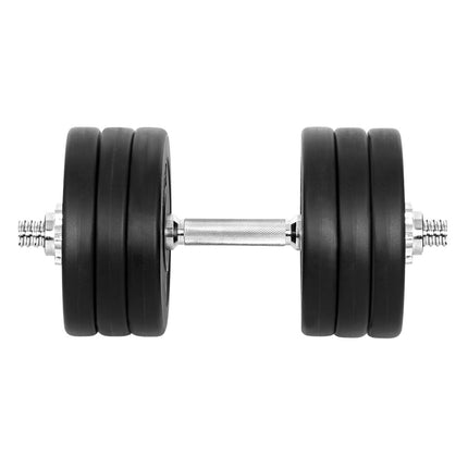 Everfit 35kg Dumbbell Set Weight Plates Dumbbells Lifting Bench.