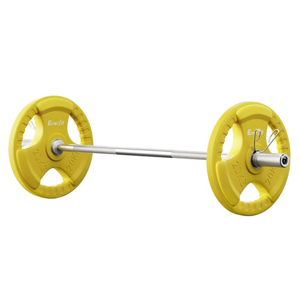 Everfit Weight Plates Olympic 15kgx2 Dumbbell Barbell Plate Weight Lifting Home Gym Red.
