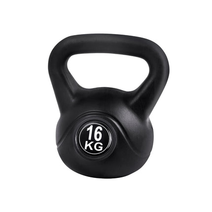 Everfit 16kg Kettlebell Set Weight Lifting Bench Dumbbells Kettle Bell Gym Home.
