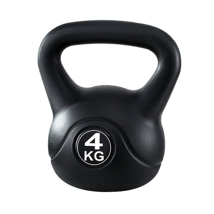 Everfit 4kg Kettlebell Set Weight Lifting Bench Dumbbells Kettle Bell Gym Home.