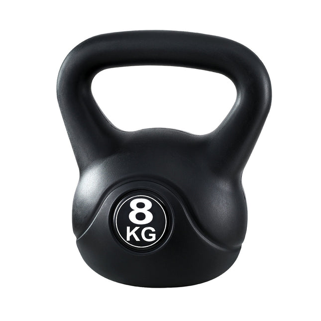 Everfit 8kg Kettlebell Set Weight Lifting Bench Dumbbells Kettle Bell Gym Home.