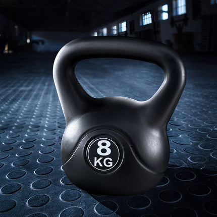 Everfit 8kg Kettlebell Set Weight Lifting Bench Dumbbells Kettle Bell Gym Home.