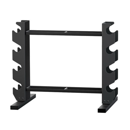 Everfit Dumbbells Rack Dumbbell Kettlebell Stand Home Gym Storage 200kg Capacity.