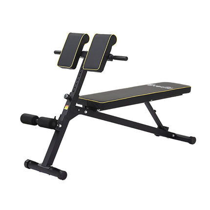 Everfit Roman Chair Adjustable Weight Bench Strength Training Preacher Curls.