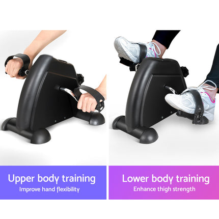 Everfit Pedal Exerciser Mini Exercise Bike Cross Trainer Under Desk Bike.
