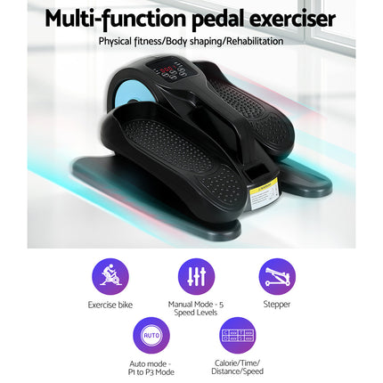 Everfit Pedal Exerciser Mini Exercise Bike Cross Trainer Under Desk Bike.