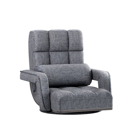 Artiss Floor Chair Lounge Sofa Swivel Grey.