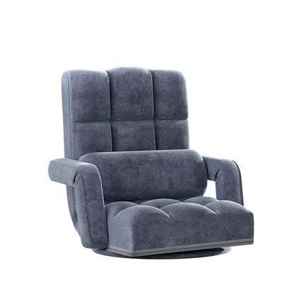Artiss Floor Chair Lounge Sofa Swivel Charcoal.