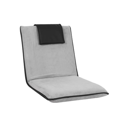 Artiss Floor Lounge Sofa Bed Couch Recliner Chair Folding Chair Cushion Grey.