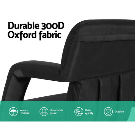 Artiss Lounge Sofa Bed With Armrest Heated Floor Recliner Futon Couch Folding Chair Cushion.