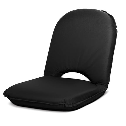 Artiss Floor Lounge Sofa Camping Chair Black.