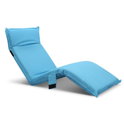 Artiss Floor Lounge Sofa Camping Chair Blue.
