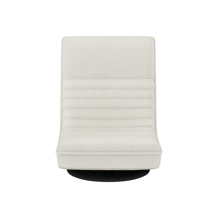 Artiss Floor Lounge Sofa Swivel Foldable Linen White.