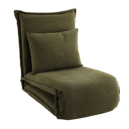 Artiss Floor Lounge Sofa Bed Foldable Green.