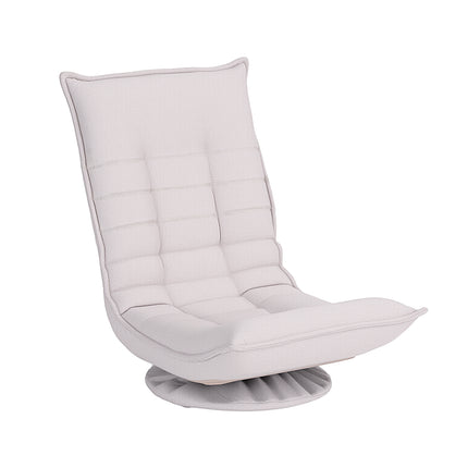 Artiss Swivel Floor Chair 5 Adjustable Foldable Lounge Seat Floor Sofa Chair Grey.
