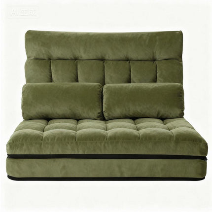 ArtissLounge Sofa Bed 2 seater Green Fabric.