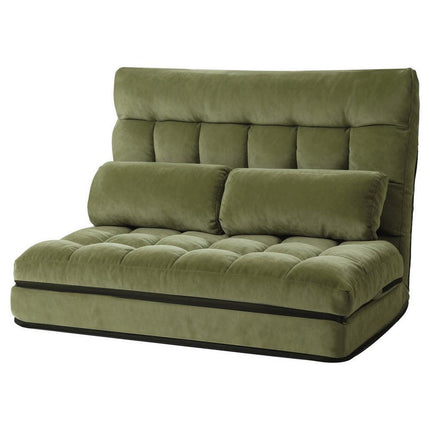 ArtissLounge Sofa Bed 2 seater Green Fabric.