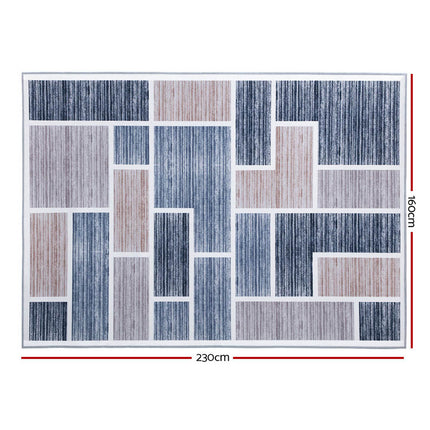 Artiss Rug 160x230cm Area Rug Large Carpet Soft Short Pile Modern Oblo.