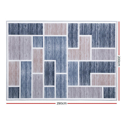 Artiss Rug 200x290cm Area Rug Large Carpet Soft Short Pile Modern Oblo.