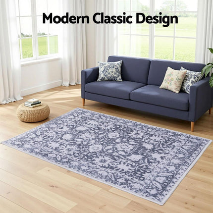 Artiss Floor Rug 120x170cm Soft Velvet Washable Modern Area Rug Floor Carpet Mat.