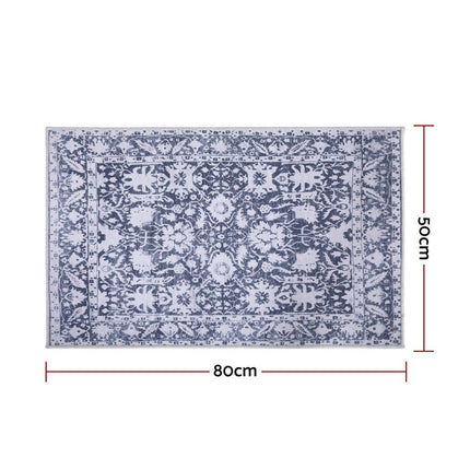 Artiss Floor Rug 50X80cm Doormat Soft Velvet Non-Slip Bath Mat Small Rug Modern.