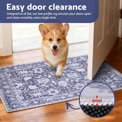 Artiss Floor Rug 50X80cm Doormat Soft Velvet Non-Slip Bath Mat Small Rug Modern.