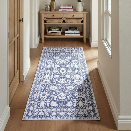 Artiss Hallway Runner Rug 80x180cm Soft Velvet Washable Modern Kitchen Mat.