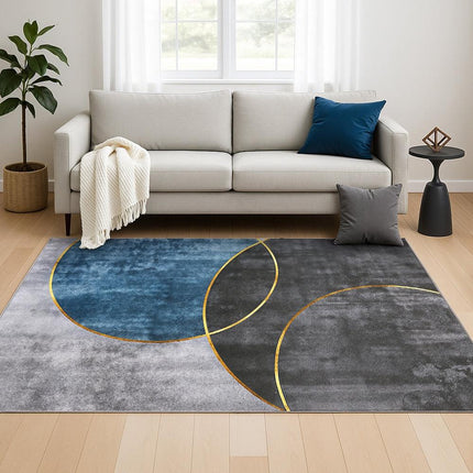 Artiss Washable Floor Rug 160X230cm Large Geometric Area Rug Modern Floor Carpet.
