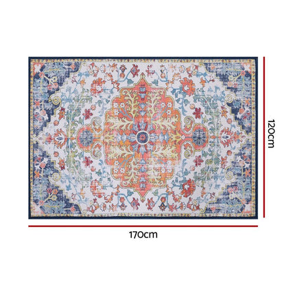 Artiss Floor Rug 120X170cm Large Washable Geometric Area Rug Modern Carpet Mat.