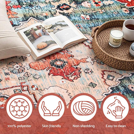 Artiss Floor Rug 200X290cm Large Washable Area Rug Modern Living Room Carpet Mat.