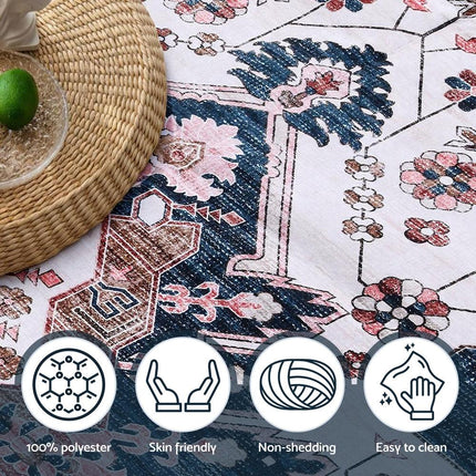 Artiss Floor Rug 160X230cm Large Washable Persian Area Rug Living Room Carpet.