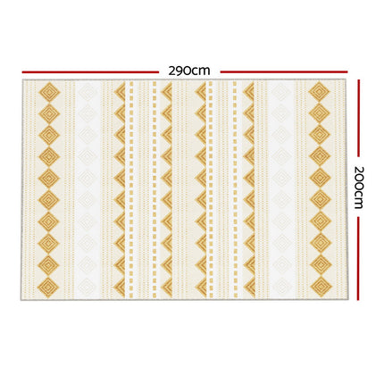 Artiss Rug 200x290cm Area Rug Washable Mat Large Carpet Soft Short Pile Ella.