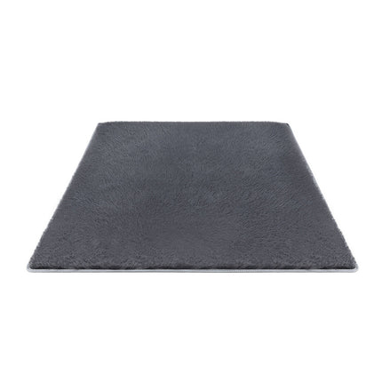Artiss Floor Rug 140x200cm Plush Area Shaggy Rug Living Room Bedroom Carpet Grey.
