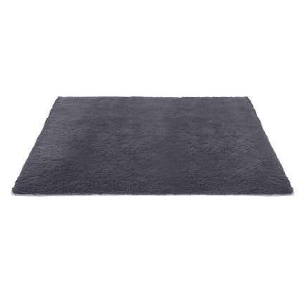 Artiss Floor Rug 200x230cm Plush Area Shaggy Rug Living Room Bedroom Carpet Grey.