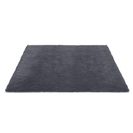 Artiss Floor Rug 200x290cm Plush Area Shaggy Rug Living Room Bedroom Carpet Grey.