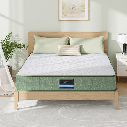 Giselle 25cm Memory Foam Mattress Dual Layer Zipper Cover Cool Charcoal Foam Mattresses Double.