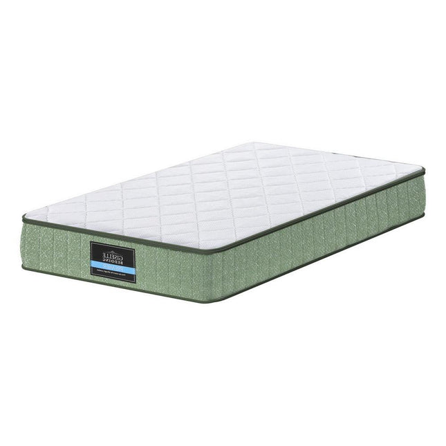 Giselle 25cm Memory Foam Mattress Dual Layer Zipper Cover Cool Charcoal Foam Mattresses Single.