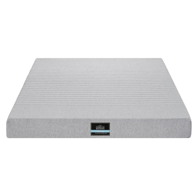 Giselle Bedding Cool Gel Memory Foam Mattress Charcoal 7-Zone Washable Bamboo Cover 15cm Queen.