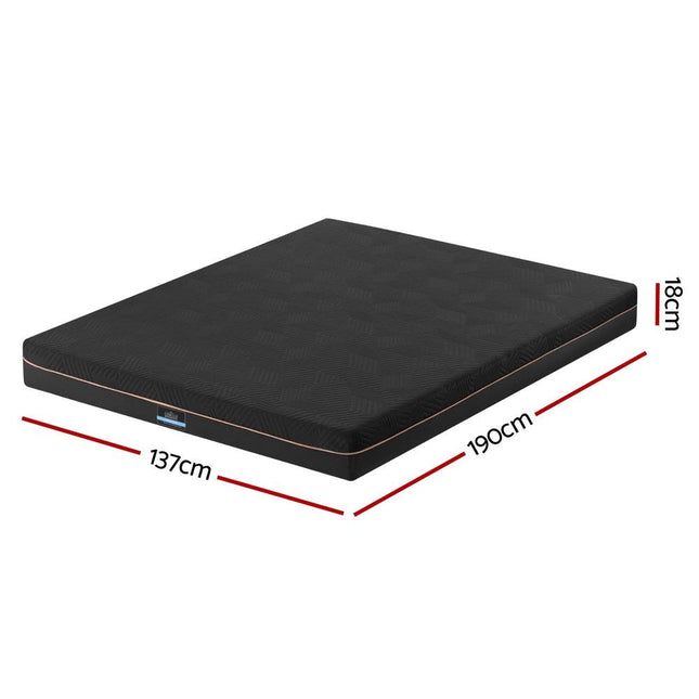 Giselle 18cm Memory Foam Mattress Green Tea Foam Cool Gel Foam Mattresses Double.